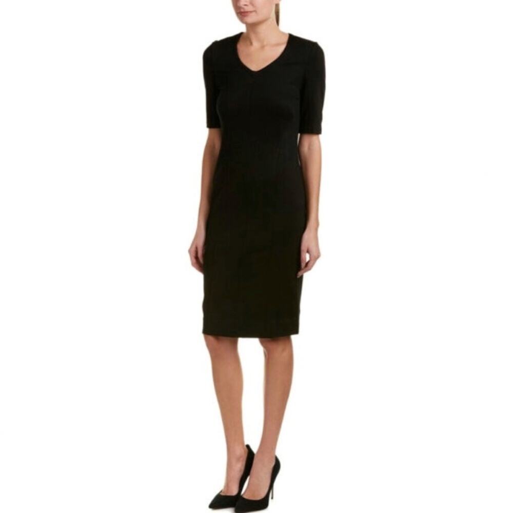 CAbi Claire Ponte Knit Dress in black size 2